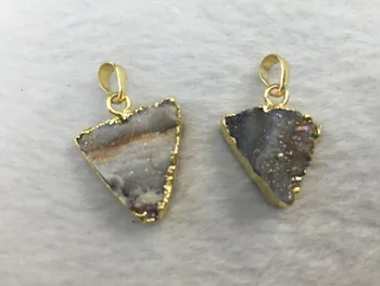 Mystic Drusy Agat e Triangle Pendant 5pcs/lot Gme stone Drusy Jewelry Pendant fit necklace
Mystic Drusy Agat e Triangle Pendant 5pcs/lot Gme stone Drusy Jewelry Pendant fit necklace