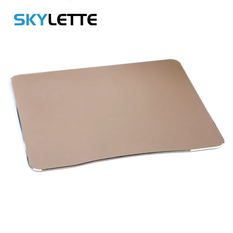 Aluminum Alloy Smooth Mouse Pad 220x180x2mm Curved Edge Hard Metal Slim Desk Mat Rubber Anti-slip Bottom Mousepad For Gaming
Aluminum Alloy Smooth Mouse Pad 220x180x2mm Curved Edge Hard Metal Slim Desk Mat Rubber Anti-slip Bottom Mousepad For Gaming