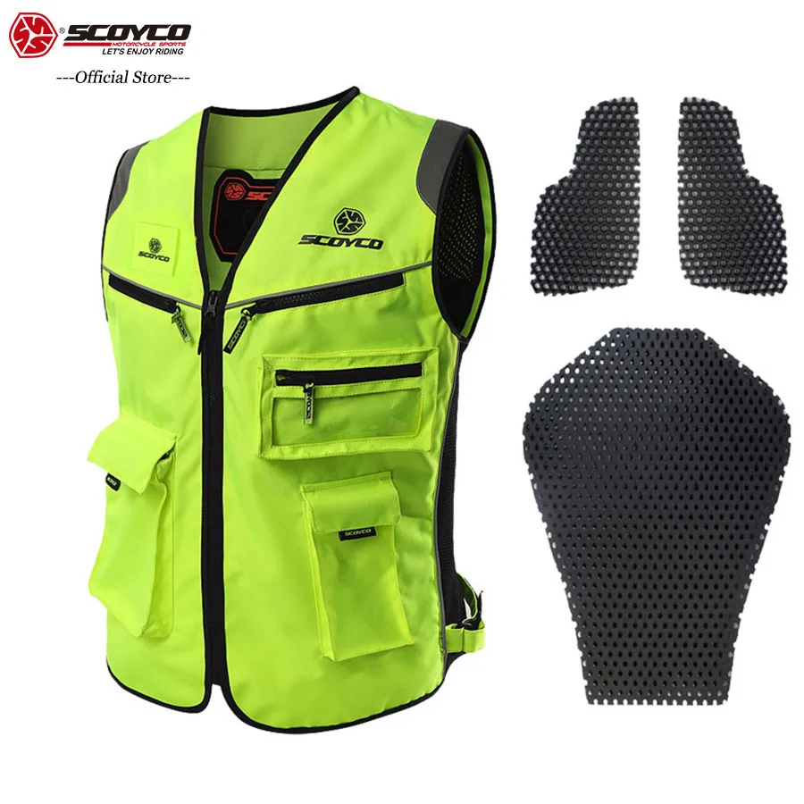 SCOYCO High Visibility Jackets Reflective Clothing Touring Motorcycle MBX/MTB/ATV Riding Vest Fluorescent Reflective Vest JK30
SCOYCO High Visibility Jackets Reflective Clothing Touring Motorcycle MBX/MTB/ATV Riding Vest Fluorescent Reflective Vest JK30