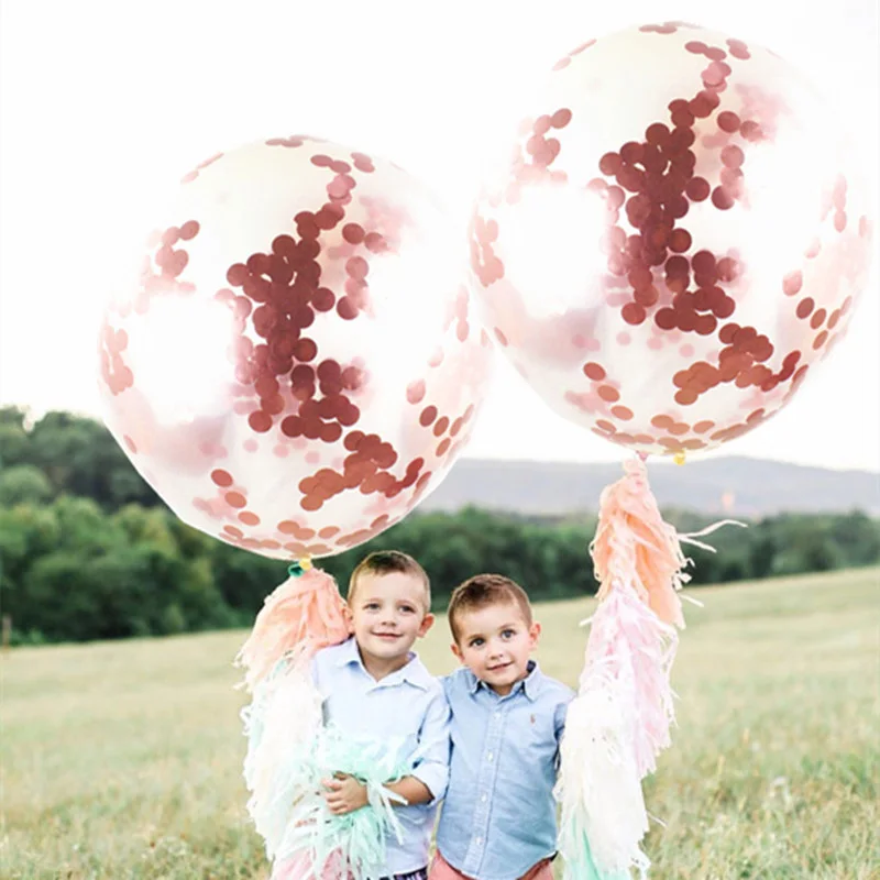 KAMMIZAD-wedding-decoration-36inch-Rose-Gold-Confetti-balloons-globos-ballon-clear-Birthday-baloon-baby-shower-party