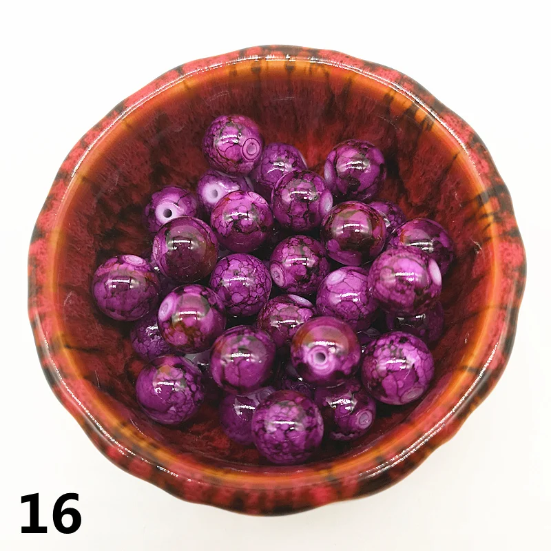 Wholesale 4/6/8/10mm Czech Glass Beads Round Charm Loose Spacer Beads Black Painted For Jewellery Making DIY Bracelet #16
Wholesale 4/6/8/10mm Czech Glass Beads Round Charm Loose Spacer Beads Black Painted For Jewellery Making DIY Bracelet #16
