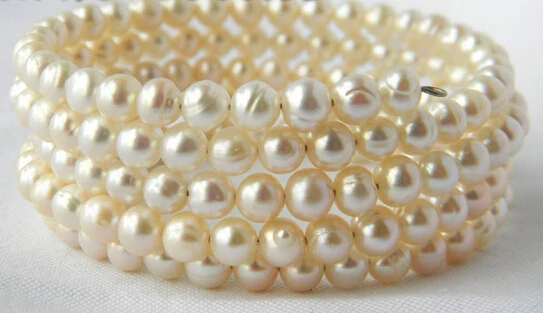 8'' 5Strands 6mm White Round Freshwater Pearl BraceletNoble style Natural Fine jewe Fast (D) SHIPPING
8'' 5Strands 6mm White Round Freshwater Pearl BraceletNoble style Natural Fine jewe Fast (D) SHIPPING