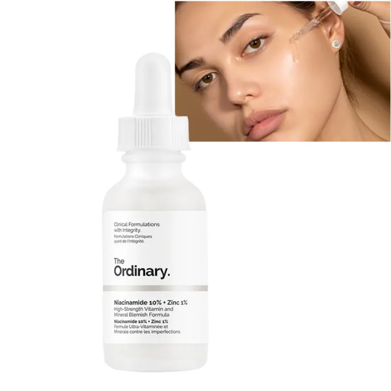 The Ordinary Niacinamide 10% + Zinc 1% 30ML Face Serum Oil Balance Reduce Skin Blemishes Whitening Moisturizer
The Ordinary Niacinamide 10% + Zinc 1% 30ML Face Serum Oil Balance Reduce Skin Blemishes Whitening Moisturizer