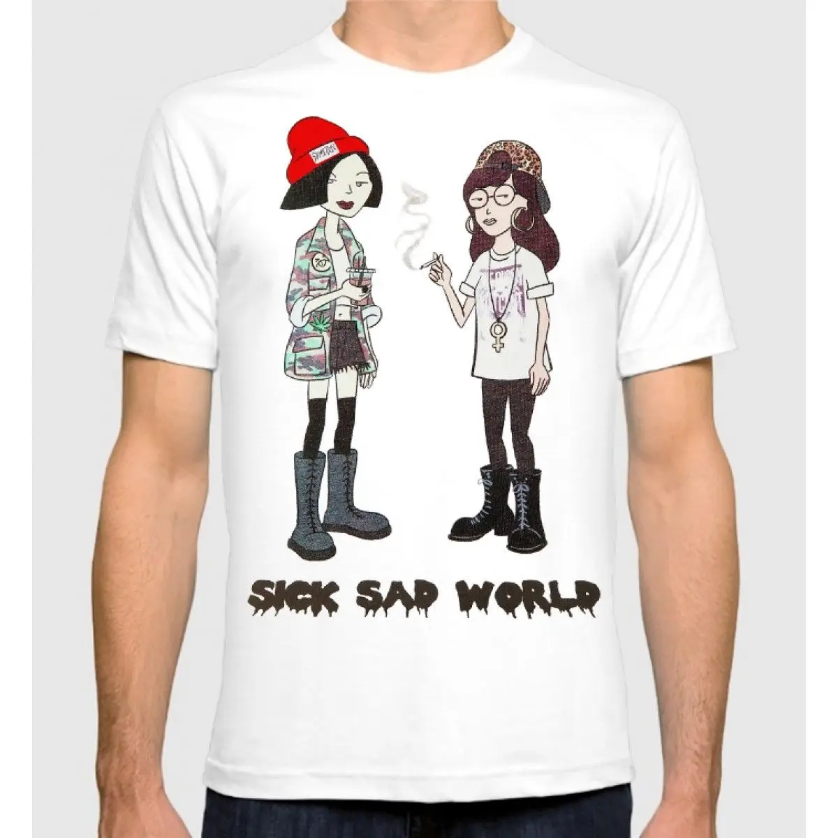 Daria MTV T-shirt, Sick Sad World Men's Women's Tee, All Sizes Cartoon t shirt men Unisex New Fashion tshirt free shipping
Daria MTV T-shirt, Sick Sad World Men's Women's Tee, All Sizes Cartoon t shirt men Unisex New Fashion tshirt free shipping