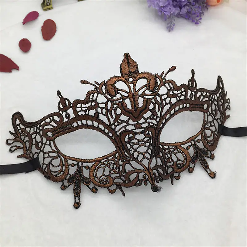 2pcs Fixed Shape Ladies Sexy Lace Masquerade Mask for Carnival Halloween Half Face Ball Party Masks Copper Hot Stamping #20 
2pcs Fixed Shape Ladies Sexy Lace Masquerade Mask for Carnival Halloween Half Face Ball Party Masks Copper Hot Stamping #20