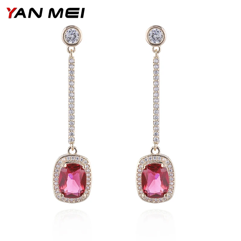 YANMEI square and round AAA Cubic Zirconia dangle earrings Crystal Brincos Pendientes Mujer For Party YME7693
YANMEI square and round AAA Cubic Zirconia dangle earrings Crystal Brincos Pendientes Mujer For Party YME7693
