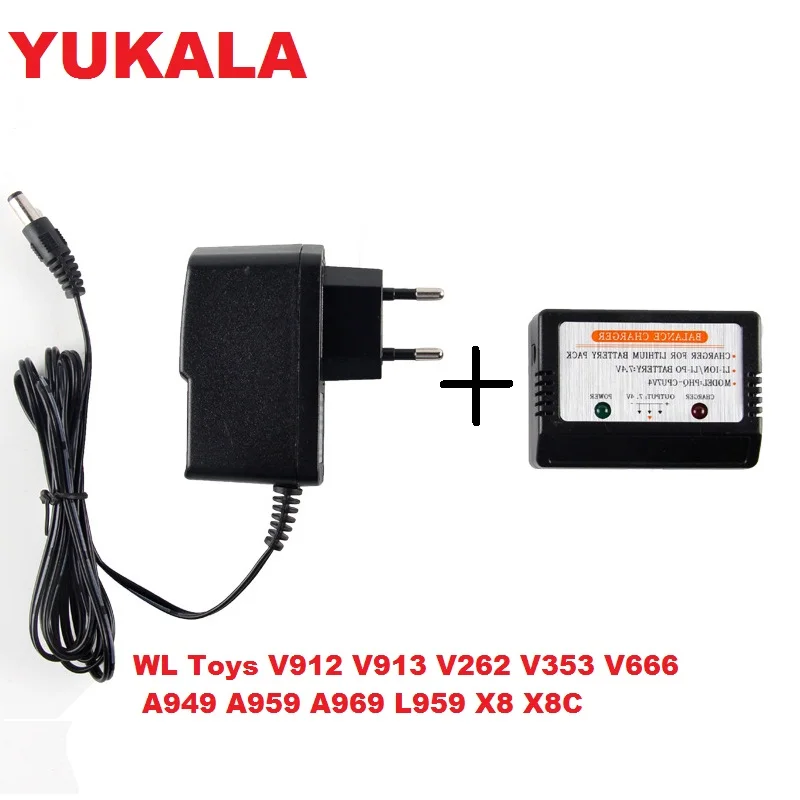 Wltoys V912 V913 V262 12428 12423 L959 V353 V666 A949 A959 K959 X8C X8W set parts Battery Charger + Adapter
Wltoys V912 V913 V262 12428 12423 L959 V353 V666 A949 A959 K959 X8C X8W set parts Battery Charger + Adapter