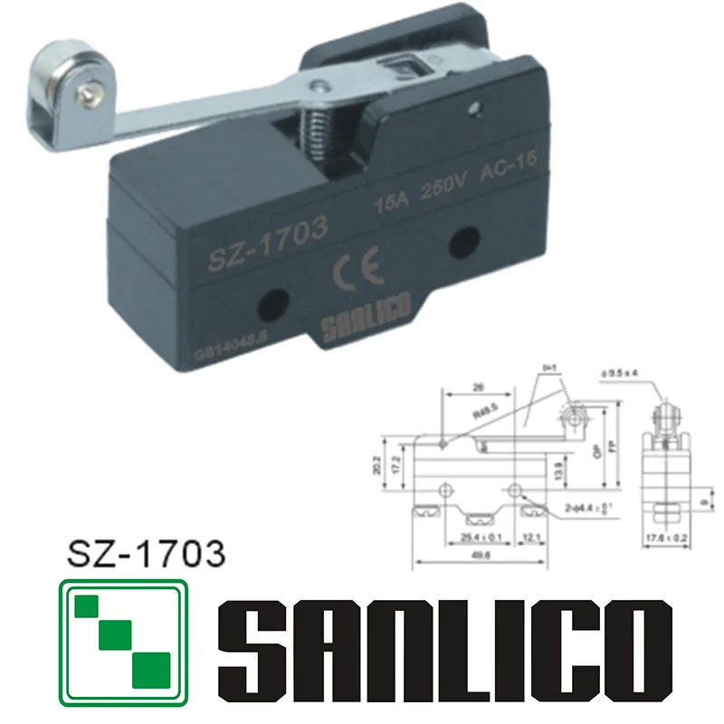industrial mechanical precision elevator limit switch micro switch SZ(ME TZ)-1703 10A
industrial mechanical precision elevator limit switch micro switch SZ(ME TZ)-1703 10A