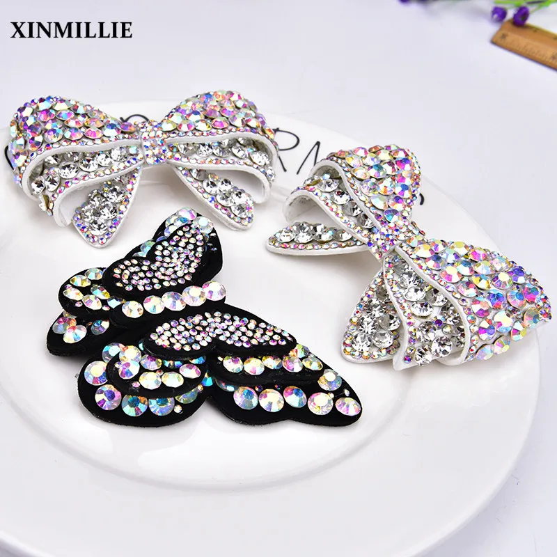 1pcs Rhinestone Applique Clear AB Crystal Butterfly Pearls Glass Stone Saim Color Patches embroidery Sew On DIY Shoes Bags Hats
1pcs Rhinestone Applique Clear AB Crystal Butterfly Pearls Glass Stone Saim Color Patches embroidery Sew On DIY Shoes Bags Hats