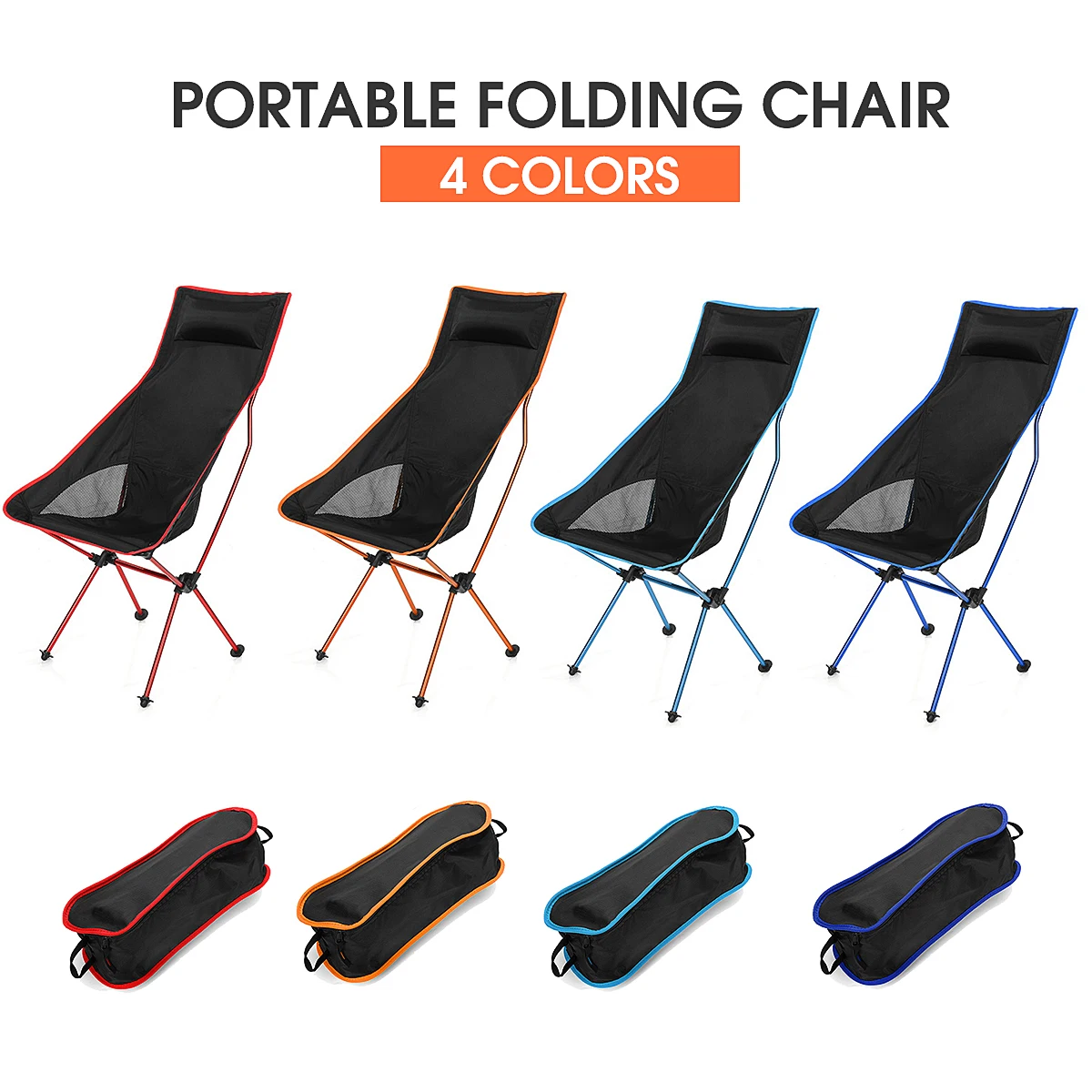 Outdoor Ultra-Light Lightweight Folding Camping Chair 600D Oxford Cloth Portable Fishing BBQ High Back Seat Outdoor Activities
Outdoor Ultra-Light Lightweight Folding Camping Chair 600D Oxford Cloth Portable Fishing BBQ High Back Seat Outdoor Activities