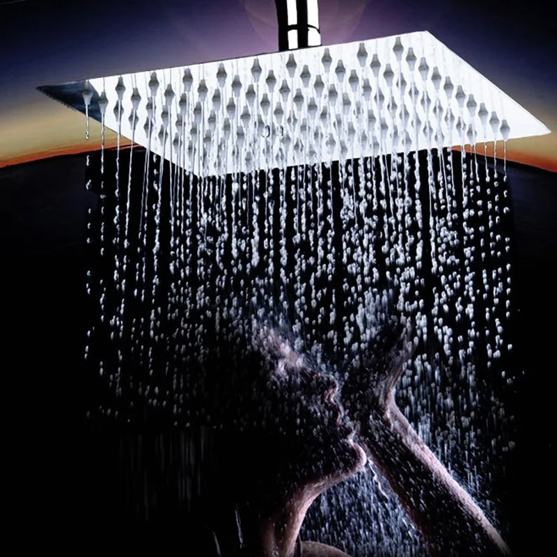 304 Shower Heads Stainless Steel Spray Shower Save Watering Head Ultra-thin Large Shower Heads 6/8/10/12/16 inch
304 Shower Heads Stainless Steel Spray Shower Save Watering Head Ultra-thin Large Shower Heads 6/8/10/12/16 inch