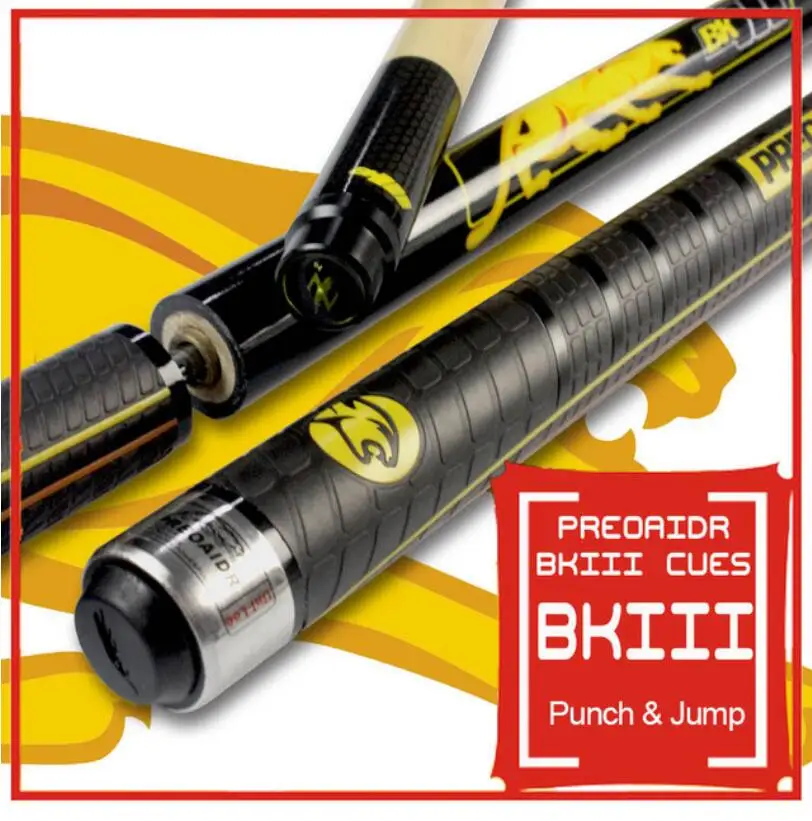 PREOAIDR New Arrival Brand BK3 Pool Punch & Jump Cue 13mm Tip Billiard Stick Jump Cues Sport Handle 147cm Length China 2019
PREOAIDR New Arrival Brand BK3 Pool Punch & Jump Cue 13mm Tip Billiard Stick Jump Cues Sport Handle 147cm Length China 2019