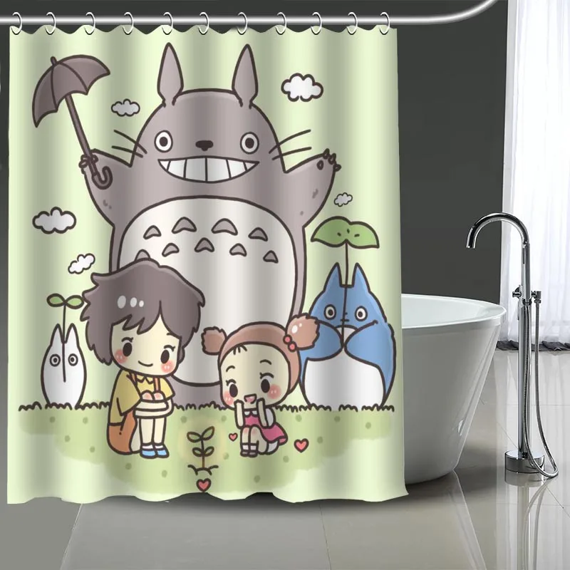 Custom Tonari no Totoro Printed Shower Curtain Bathroom Waterproof Polyester Washable Home Bath Decor Curtains With Hooks
Custom Tonari no Totoro Printed Shower Curtain Bathroom Waterproof Polyester Washable Home Bath Decor Curtains With Hooks