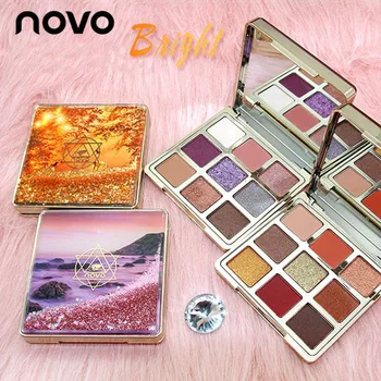 Novo 9 colors quick sanding eyeshadow palette birghten glitter eyshadow pigment waterproof earth smoky matte eyeshadow BN115
Novo 9 colors quick sanding eyeshadow palette birghten glitter eyshadow pigment waterproof earth smoky matte eyeshadow BN115