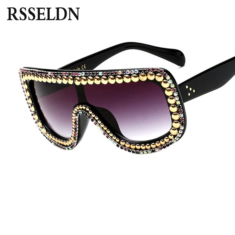 RSSELDN Luxury Brand Sunglasses Women Crystal Decoration Oversized Sun glasses Female Rhinestones Sunglass UV400
RSSELDN Luxury Brand Sunglasses Women Crystal Decoration Oversized Sun glasses Female Rhinestones Sunglass UV400