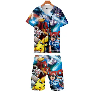 Pokemon 3D Printed Two Piece Set Summer Baseball T-shirts+Casual Shorts Fashion 2019 Trendy Streetwear Clothes
Pokemon 3D Printed Two Piece Set Summer Baseball T-shirts+Casual Shorts Fashion 2019 Trendy Streetwear Clothes