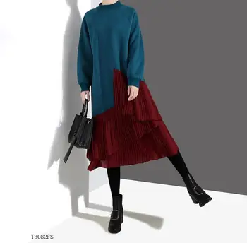 European style 2019 New arrivals summer Spring fashion women clothes patchwork chiffon loose casual dress T3082
European style 2019 New arrivals summer Spring fashion women clothes patchwork chiffon loose casual dress T3082