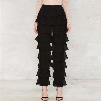 Dreawse Casual Loose Black Trend Personality Mid Waist Tiered Ruffle Slim Vintage Elegant Long Flare Pants Tower Pants D9875
Dreawse Casual Loose Black Trend Personality Mid Waist Tiered Ruffle Slim Vintage Elegant Long Flare Pants Tower Pants D9875