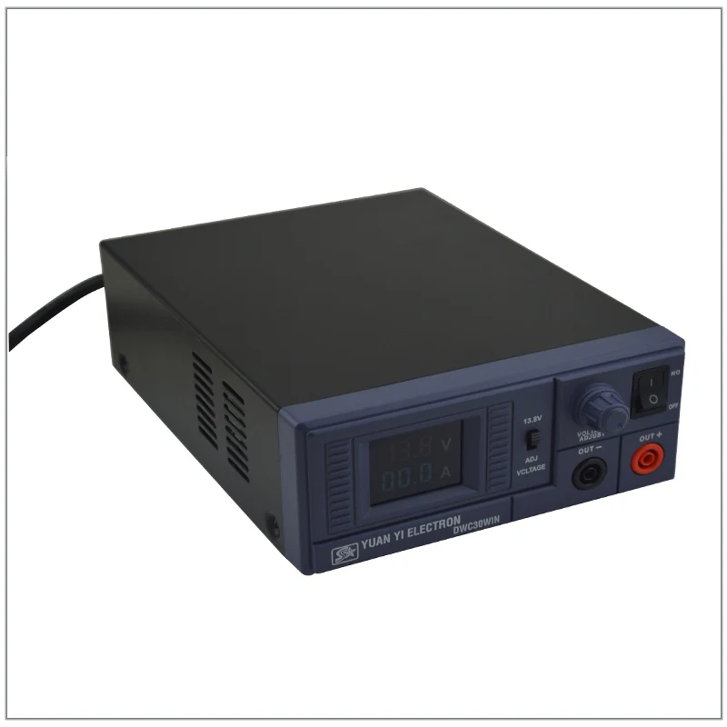 DWC30WIN Colorful LED Digital Display Switching Power Supply (220V to 13.8V & 7.5-15.8V adjustable) Maximum Output Current 30A
DWC30WIN Colorful LED Digital Display Switching Power Supply (220V to 13.8V & 7.5-15.8V adjustable) Maximum Output Current 30A