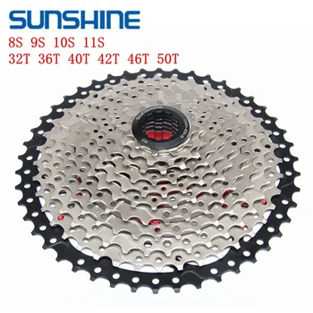 SUNSHINE 8 9 10 11 Speed MTB Bicycle Free wheel 32T 36T 40T 42T 46T 50T cassete velocidade wide Bike parts
SUNSHINE 8 9 10 11 Speed MTB Bicycle Free wheel 32T 36T 40T 42T 46T 50T cassete velocidade wide Bike parts