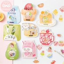 Mr. paper 50 шт./пакет японские каваи наклейки скрапбукинга это так вкусные серии студентов DIY украшения канцелярские наклейки(China)