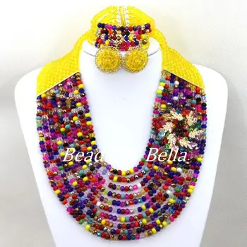Colorful Crystal Beads Women Costume Jewelry African Wedding Beads Necklace Set Bridal Jewelry Set Fashion Free Shipping ABC1142
Colorful Crystal Beads Women Costume Jewelry African Wedding Beads Necklace Set Bridal Jewelry Set Fashion Free Shipping ABC1142