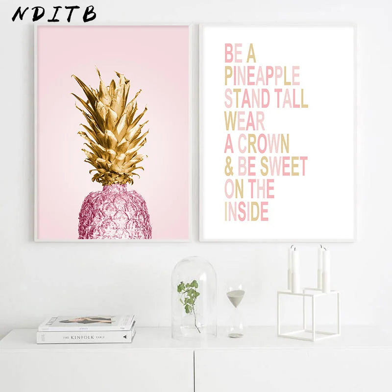 Golden Pineapple Motivational Quotes Poster Canvas Wall Art Print Modern Nordic Style Painting Scandinavian Decoration Picture
Golden Pineapple Motivational Quotes Poster Canvas Wall Art Print Modern Nordic Style Painting Scandinavian Decoration Picture