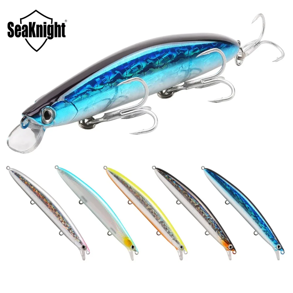 

SK008 5 Piece Minnow Fishing Lure 20g 125mm 0.3 ~ 0.9m Bait Floating Long Casting Lure 3 Anti-corrosion hook transfer bait