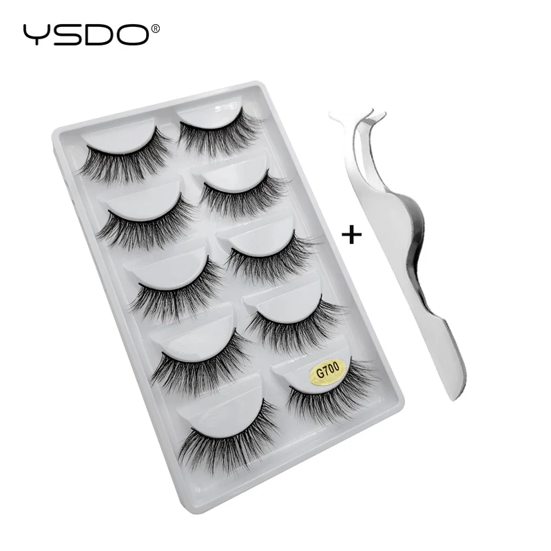 YSDO 5 Pairs False EyeLashes Natural Long 3D Mink Fake EyeLash +1 pcs eye Makeuptool Lashes tweezers Thick Fluffy EyeLashes kit
YSDO 5 Pairs False EyeLashes Natural Long 3D Mink Fake EyeLash +1 pcs eye Makeuptool Lashes tweezers Thick Fluffy EyeLashes kit