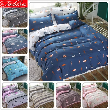 Blue White AB Side Quilt Duvet Cover 3/4 pcs Bedding Set Adult Kids Child Bed Linen Single Twin Full Queen King Size Bedspreads
Blue White AB Side Quilt Duvet Cover 3/4 pcs Bedding Set Adult Kids Child Bed Linen Single Twin Full Queen King Size Bedspreads