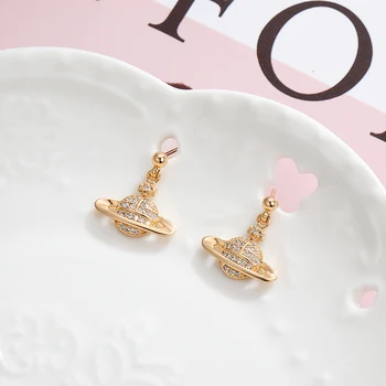 CHIMERA New Planet Stud Earrings Gold Simple Geometric Crystal Earrings for Lady Women Ear Accessories Elegant Jewelry
CHIMERA New Planet Stud Earrings Gold Simple Geometric Crystal Earrings for Lady Women Ear Accessories Elegant Jewelry