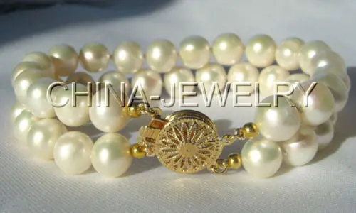 Beautiful double strand 10mm white round freshwater pearl bracelet-GP clasp@^Noble style Natural Fine jewe SHIPPING new >>free s
Beautiful double strand 10mm white round freshwater pearl bracelet-GP clasp@^Noble style Natural Fine jewe SHIPPING new >>free s