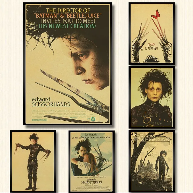 Classic movie Edward Scissorhands poster kraft paper print Home decoration vintage Poster wall art Painting Wall sticker
Classic movie Edward Scissorhands poster kraft paper print Home decoration vintage Poster wall art Painting Wall sticker