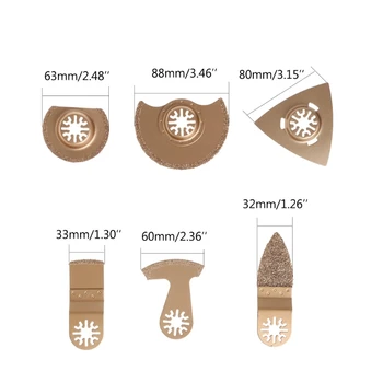 6Pcs/Set Saw Blade Oscillating Tool for Metal Wood Cutting Woodworking Power Tools
6Pcs/Set Saw Blade Oscillating Tool for Metal Wood Cutting Woodworking Power Tools