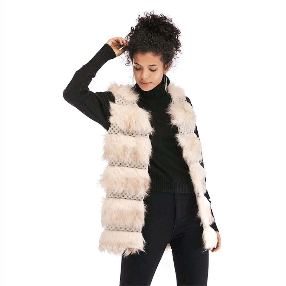 Winter The New women's jacket plush faux leather vest fashion long coat Casual ladies sleeveless jacket large size Four colors
Winter The New women's jacket plush faux leather vest fashion long coat Casual ladies sleeveless jacket large size Four colors