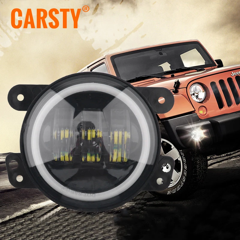 Carsty 2PCS/Pair 4.5 Inch 30W LED Fog Light Auto DRL Lighting Led Headlamp For Jeep Wrangler High Power LED Fog Lamp 6500K IP67
Carsty 2PCS/Pair 4.5 Inch 30W LED Fog Light Auto DRL Lighting Led Headlamp For Jeep Wrangler High Power LED Fog Lamp 6500K IP67