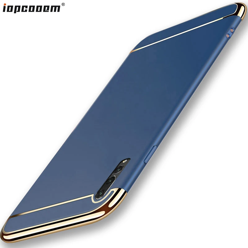 P30 Lite Shell For Huawei Case Business solid color 3 in 1 luxury protective PC Phone Back Cover huawei Pro coque | Мобильные