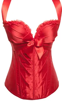 Gothic Western Corsets Women Latex Corset Sexy Red Satin Plastic Boned Halter Overbust Corpetes E Espartilhos For Female S-XXL
Gothic Western Corsets Women Latex Corset Sexy Red Satin Plastic Boned Halter Overbust Corpetes E Espartilhos For Female S-XXL