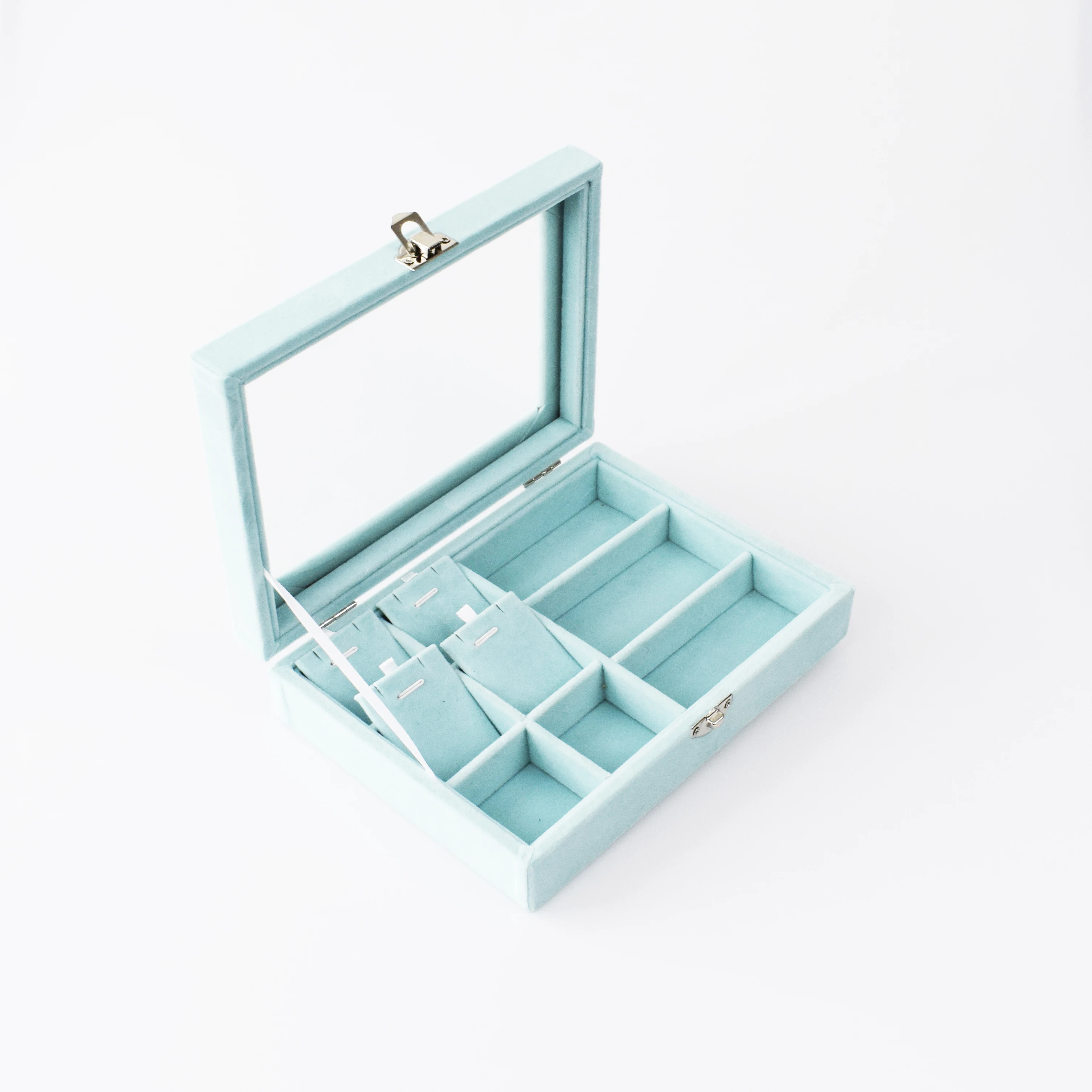 SZanbana Blue Velvet Jewelry Display Box Tray Pendant Necklace Stackable Trade Show Store Earring Holder Case Bracelet Organizer
SZanbana Blue Velvet Jewelry Display Box Tray Pendant Necklace Stackable Trade Show Store Earring Holder Case Bracelet Organizer