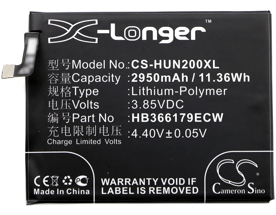 Аккумулятор Cameron Sino 2950 мАч HB366179ECW для Huawei Nova 2 две SIM карты PIC AL00|cameron sino|battery for