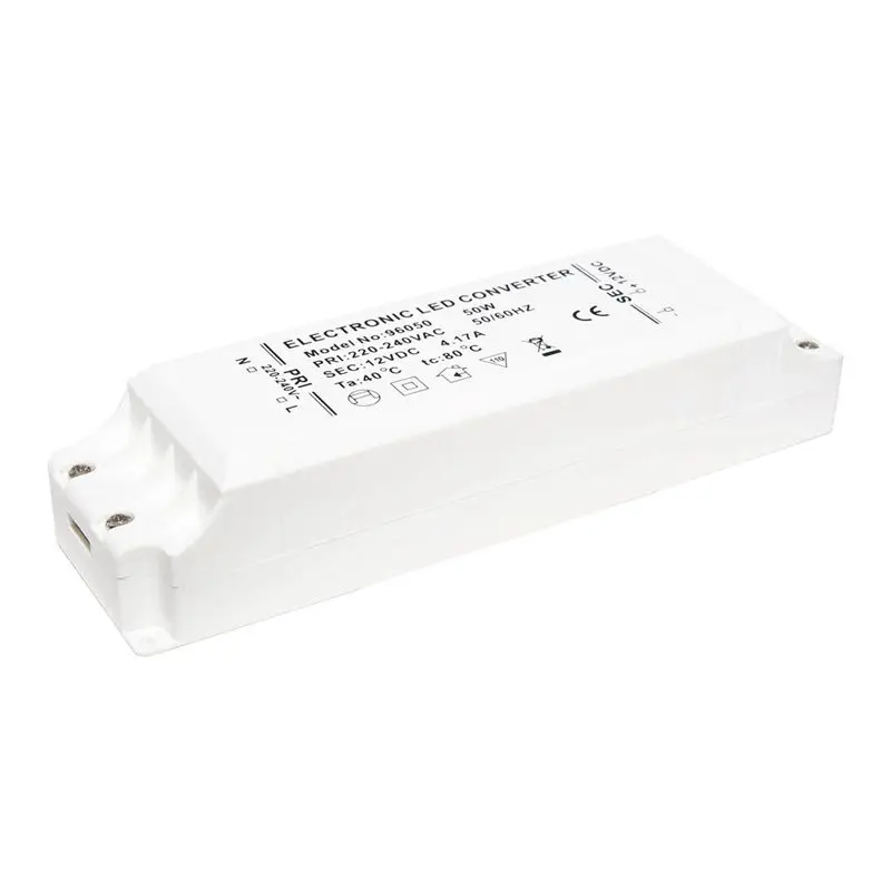 LED Driver Power Supply Transformer DC12V MR16 IP65 50 Watt LED Driver,3 pack