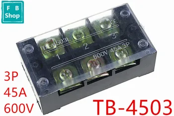 1PCS TB-4503 4503L 600V 45A Double Row 3Position Screw Barrier Terminal Block
1PCS TB-4503 4503L 600V 45A Double Row 3Position Screw Barrier Terminal Block