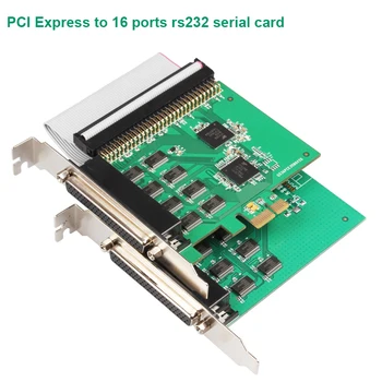 PCI Express 16 Ports Serial rs232 PCIe controller card with fan out cable XR17V358 Chipset
PCI Express 16 Ports Serial rs232 PCIe controller card with fan out cable XR17V358 Chipset