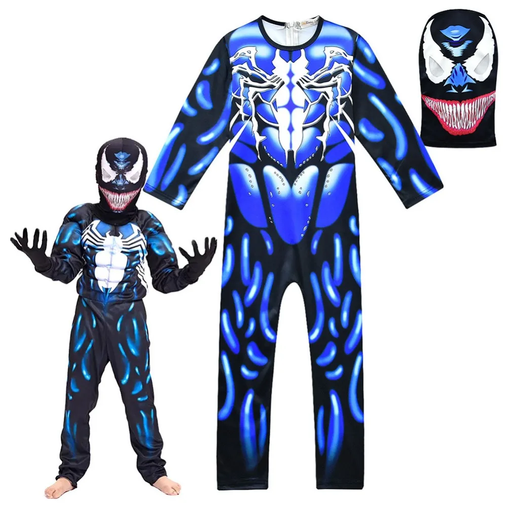 Venom Cosplay Costume Kids Fancy Muscle Jumpsuit Venom Deadly Guardian Halloween Carnival Avenger Marvel Jumpsuits
Venom Cosplay Costume Kids Fancy Muscle Jumpsuit Venom Deadly Guardian Halloween Carnival Avenger Marvel Jumpsuits