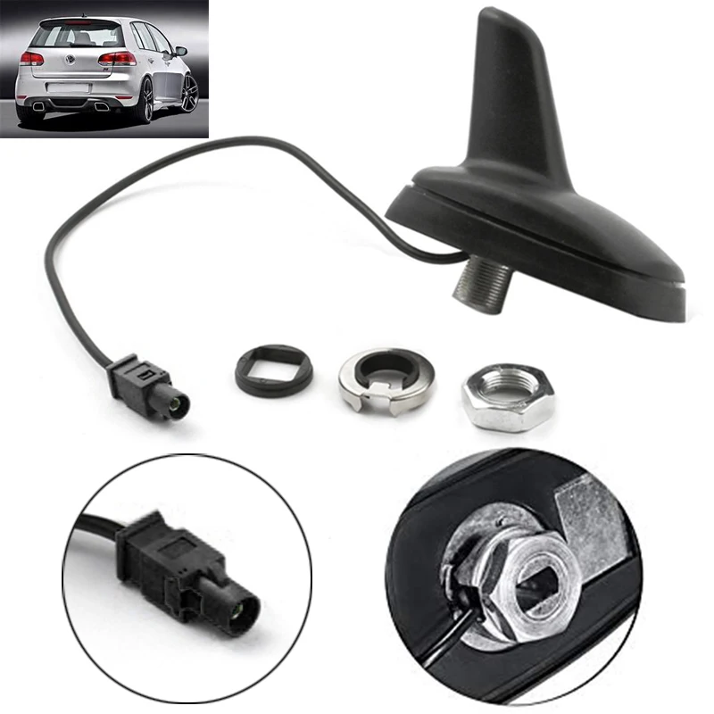 Universal Car Radio Signal Aerials Roof Antennas AM FM Radio Antenna Shark Fin Antenna For VW Audi Seat Skoda Car Styling
Universal Car Radio Signal Aerials Roof Antennas AM FM Radio Antenna Shark Fin Antenna For VW Audi Seat Skoda Car Styling