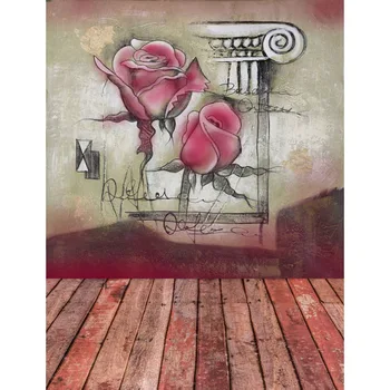 TR Vintage Rose Flower Painting Wall Wood Floor Child Photo Studio Backgrounds for Lovers Wedding Portrait Photography Backdrops
TR Vintage Rose Flower Painting Wall Wood Floor Child Photo Studio Backgrounds for Lovers Wedding Portrait Photography Backdrops