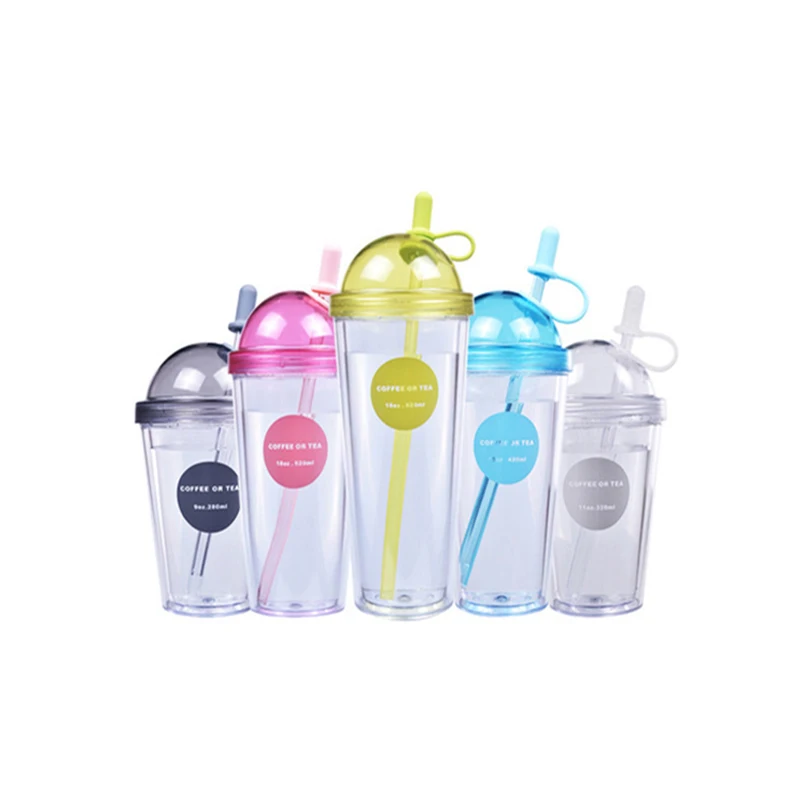 320ML Creative Water Cup with Straw Plastic Milk Tea Coffee Student Couple Juice Cups Portable Outdoor Water Bottle
320ML Creative Water Cup with Straw Plastic Milk Tea Coffee Student Couple Juice Cups Portable Outdoor Water Bottle
