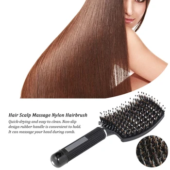New Hair Scalp Massage Comb For Salon Household Nylon Hairbrush Women Wet Curly Detangle Hair Brush Comb Styling Tools
New Hair Scalp Massage Comb For Salon Household Nylon Hairbrush Women Wet Curly Detangle Hair Brush Comb Styling Tools