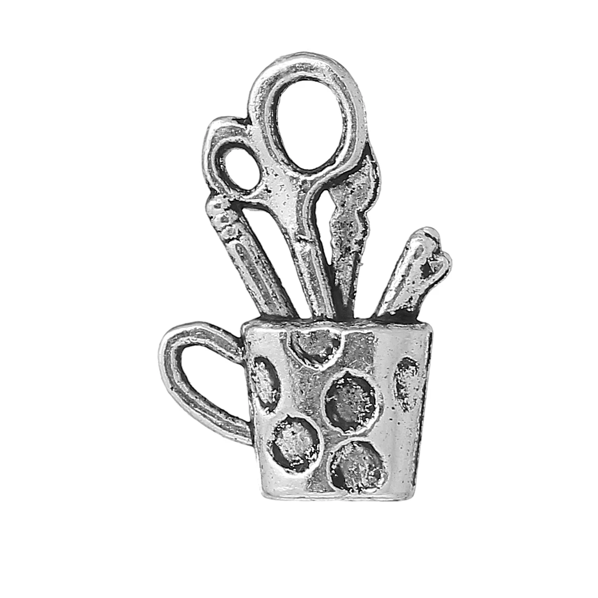 Zinc metal alloy Charm Pendants Pen case Antique Silver Scissors Pattern 19mm( 6/8") x 12mm( 4/8"), 6 PCs
Zinc metal alloy Charm Pendants Pen case Antique Silver Scissors Pattern 19mm( 6/8") x 12mm( 4/8"), 6 PCs
