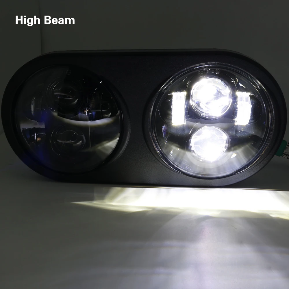 Set 5.75 Inch for Harley Motorcycle Projector Daymaker Dual LED Headlight For Harley-davidson Road Glide Dual Headlamps (26)